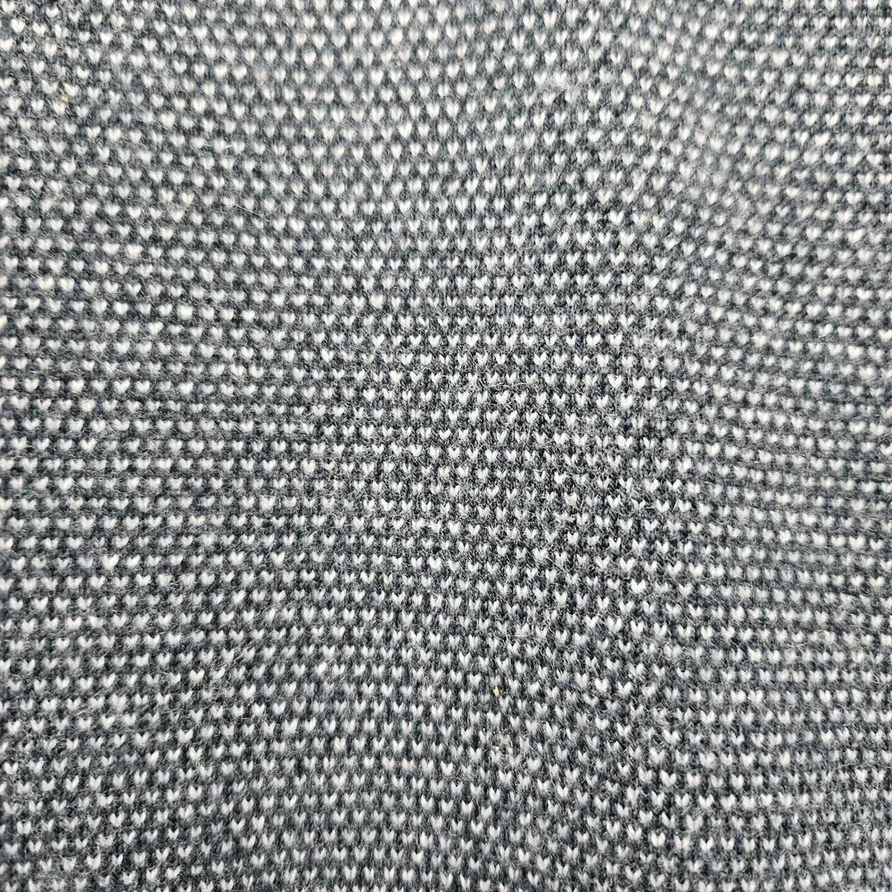Vince Sweater Mens XXL Gray Bridseye Ribbed Cashmere Wool Crew Neck Pullover‎